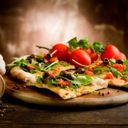 Una pizza vegetariana